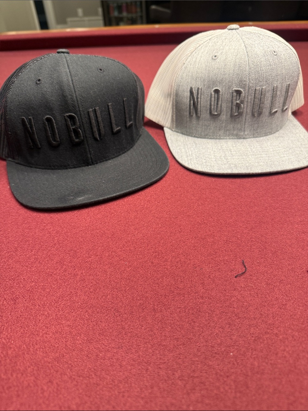 NOBULL Snapback Pair - Black & Light Gray Embroidered Logo